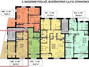 Pronájem bytu 2+kk, Strakonice - Strakonice II, Bezděkovská, 63 m2