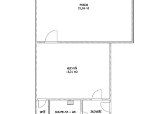 Prodej bytu 1+1, Ústí nad Orlicí, Wolkerova, 52 m2