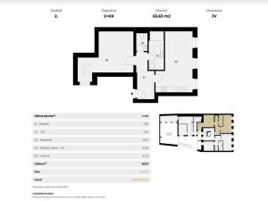 Prodej bytu 2+kk, Jáchymov, náměstí Republiky, 64 m2