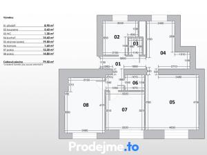 Prodej bytu 3+1, Znojmo, Stojanova, 80 m2