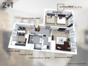 Prodej bytu 2+1, Děčín - Děčín II-Nové Město, Lipová, 64 m2