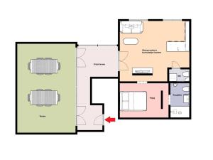 Pronájem bytu 2+kk, Vojkovice, 80 m2