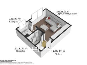 Prodej bytu 1+1, Praha - Modřany, Angelovova, 27 m2