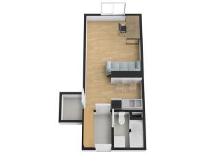 Pronájem bytu 1+kk, Praha - Hostivař, Hostivařská, 29 m2