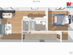 Pronájem bytu 2+kk, Pečky, V Kaštánkách, 52 m2