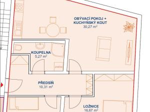 Pronájem bytu 3+kk, Rožmitál pod Třemšínem - Starý Rožmitál, Rybova, 72 m2