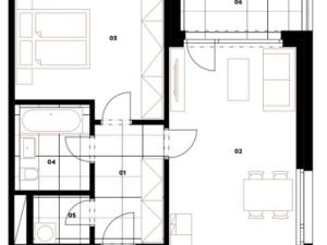 Pronájem bytu 2+kk, Praha - Jinonice, Vladimíra Kobranova, 56 m2