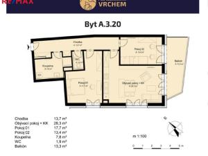 Prodej bytu 3+kk, Vrchlabí, Papírenská, 101 m2