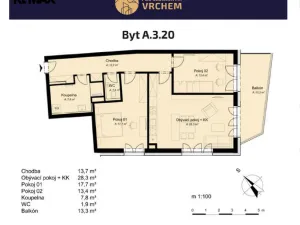 Prodej bytu 3+kk, Vrchlabí, Papírenská, 101 m2