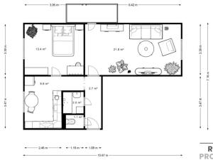 Prodej bytu 2+1, Břeclav, Fintajslova, 53 m2