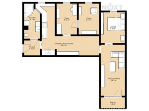 Prodej bytu 4+1, Týn nad Vltavou, Hlinecká, 71 m2