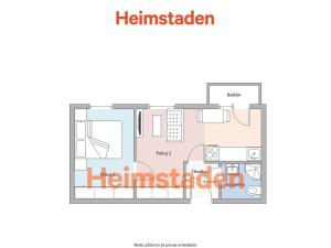 Pronájem bytu 2+kk, Havířov - Šumbark, U Nádraží, 38 m2
