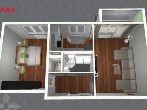 Pronájem bytu 2+1, Ostrava - Poruba, Maďarská, 54 m2