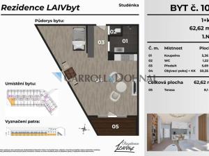 Prodej bytu 1+kk, Studénka - Butovice, Sjednocení, 41 m2