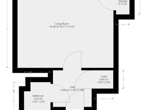 Pronájem bytu 1+kk, Praha - Žižkov, Biskupcova, 27 m2