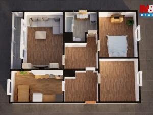 Prodej bytu 3+1, Ústí nad Labem - Všebořice, Spartakiádní, 78 m2