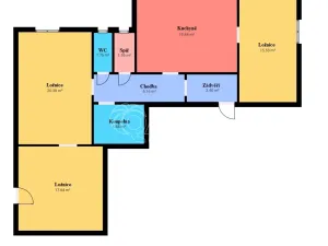 Prodej bytu 3+1, Teplice nad Metují - Dědov, 88 m2