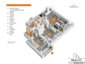 Prodej bytu 3+kk, Praha, Slévačská, 59 m2