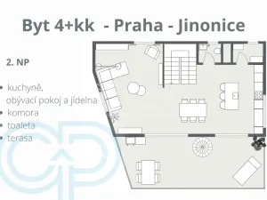 Prodej bytu 4+kk, Praha - Jinonice, Na pomezí, 236 m2