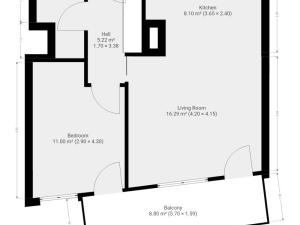Pronájem bytu 2+kk, Praha - Košíře, Hlaváčkova, 49 m2