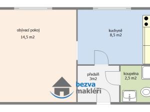 Pronájem bytu 1+1, Chrudim - Chrudim IV, Akátová, 31 m2