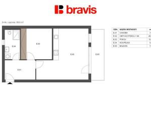 Prodej bytu 2+kk, Lipůvka, 51 m2