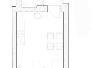 Pronájem bytu 1+kk, Praha - Bubeneč, Ovenecká, 33 m2