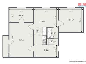 Prodej bytu 3+1, Rotava, Sídliště, 58 m2