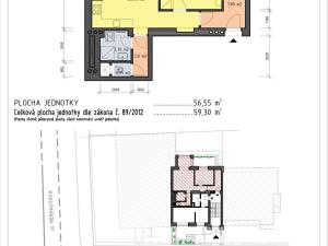 Pronájem bytu 2+kk, Brno - Černá Pole, Alešova, 60 m2