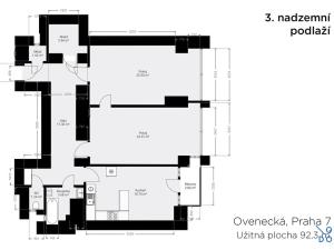 Pronájem bytu 2+1, Praha - Bubeneč, Ovenecká, 93 m2