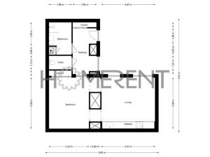 Prodej bytu 2+kk, Praha - Karlín, Prvního pluku, 53 m2