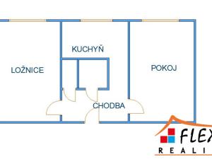 Pronájem bytu 2+1, Karviná - Ráj, Kosmonautů, 50 m2