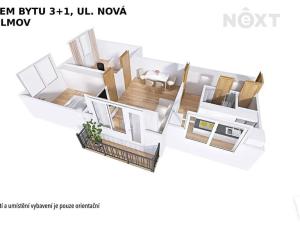 Prodej bytu 3+1, Postřelmov, Nová, 60 m2