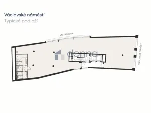 Pronájem kanceláře, Praha, Václavské náměstí, 115 m2