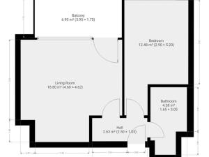Pronájem bytu 2+kk, Praha - Hlubočepy, Kurandové, 42 m2
