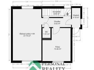 Prodej rodinného domu, Kostelec nad Labem, Kostelecká, 110 m2