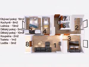 Prodej bytu 3+1, Kadaň, Budovatelů, 70 m2