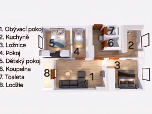 Prodej bytu 3+1, Kadaň, Budovatelů, 70 m2