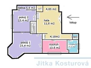 Prodej bytu 2+1, Opava - Předměstí, Olomoucká, 135 m2