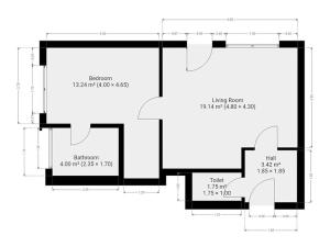 Pronájem bytu 2+kk, Praha - Zličín, Křivatcová, 46 m2