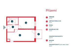 Pronájem bytu 2+kk, Praha - Jinonice, Walterovo náměstí, 60 m2