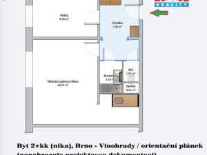 Prodej bytu 2+kk, Brno, Mikulovská, 39 m2