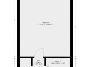 Pronájem bytu 1+kk, Praha - Prosek, Trmická, 38 m2