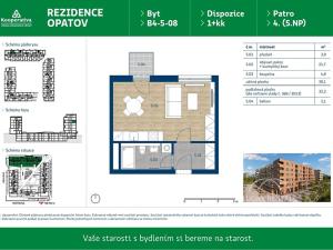 Pronájem bytu 1+kk, Praha - Chodov, Líbalova, 32 m2