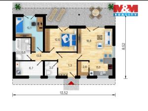 Prodej rodinného domu, Třemošná - Záluží, 77 m2