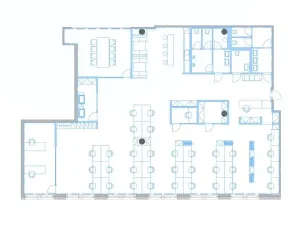 Pronájem kanceláře, Praha - Holešovice, Veletržní, 380 m2
