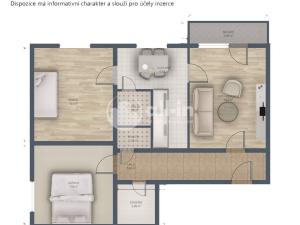 Prodej bytu 3+1, Vyškov - Dědice, Maxima Gorkého, 70 m2
