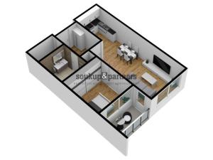 Prodej bytu 2+kk, Praha - Hlubočepy, náměstí Olgy Scheinpflugové, 45 m2