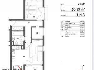 Pronájem bytu 2+kk, Plzeň - Východní Předměstí, Sladová, 60 m2
