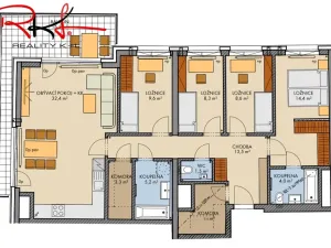 Prodej bytu 5+kk, Praha - Chodov, 113 m2